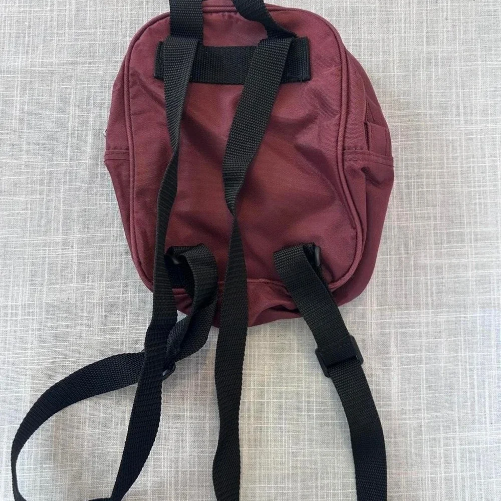 Disney Winnie the Pooh Mini Backpack Kids Small Burgundy Piglet Vintage Style